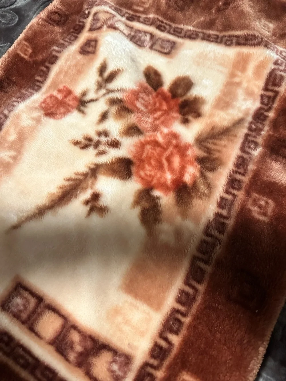 Set of TWO Plush Floral Accent Pillow Cover